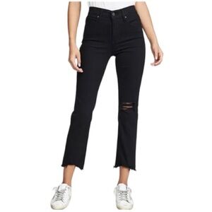 Levi’s 724 High Rise Straight Crop Black Size 25